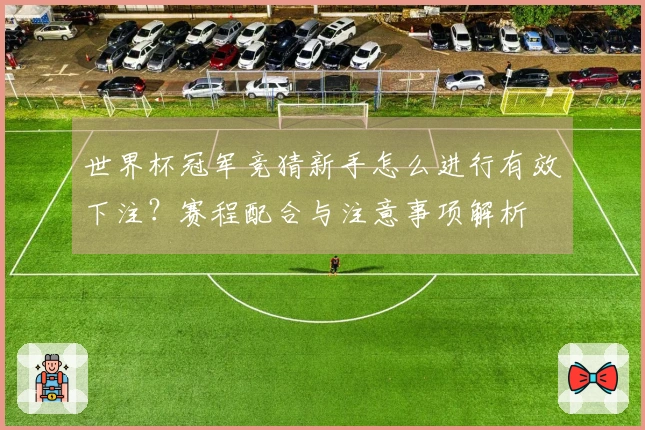 世界杯冠军竞猜新手怎么进行有效下注？赛程配合与注意事项解析